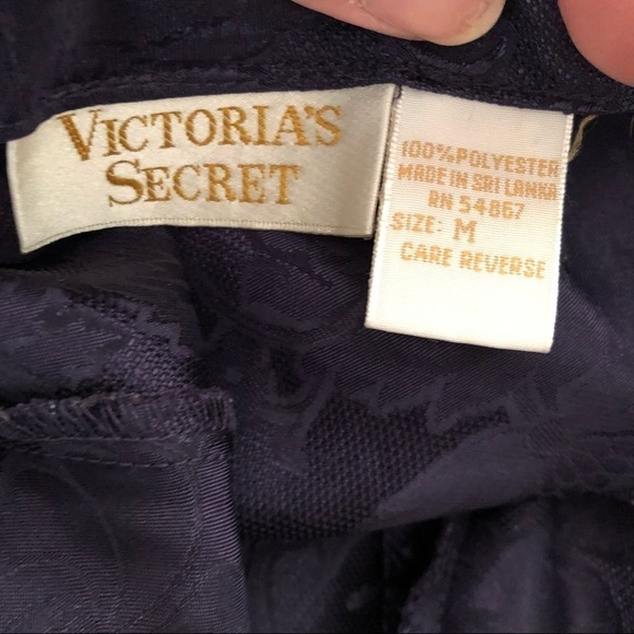 Victoria’s Secret Deep Purple front button intimate slip dress size Medium - Picture 9 of 9